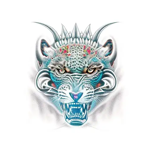 Grecas Con Manchas De Jaguar Y Dragon