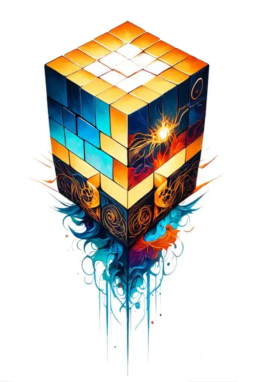 Metatrone Cube Tattoo Inspired
