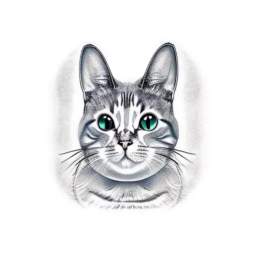 Anime Cat Eat Mushrooms