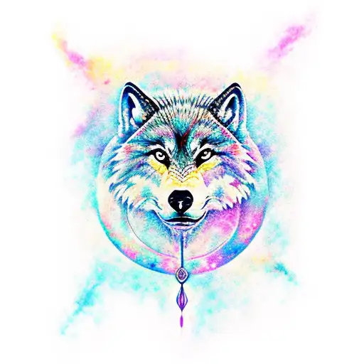 Aries Galaxy Wolf Dahlia Mind