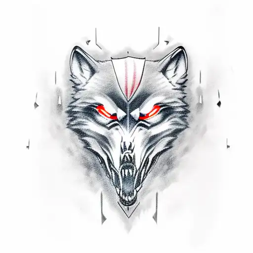 Wolf's Skull And Bones