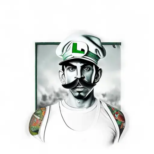 Luigi Gangsta Tribute Green Arms