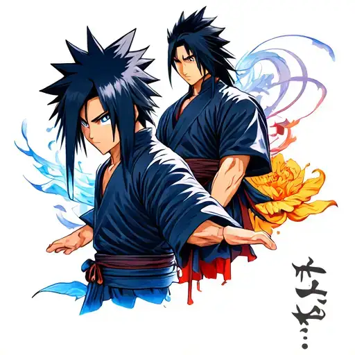 Sharingons Sasuke And Itachi Uchiha