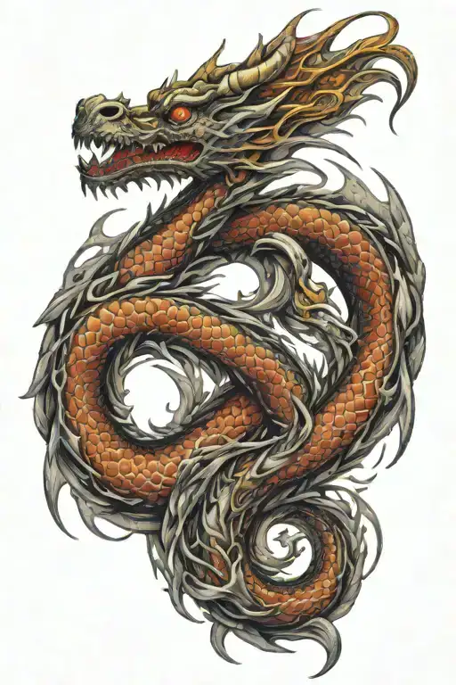 Dragon Infinity Symbol Formed