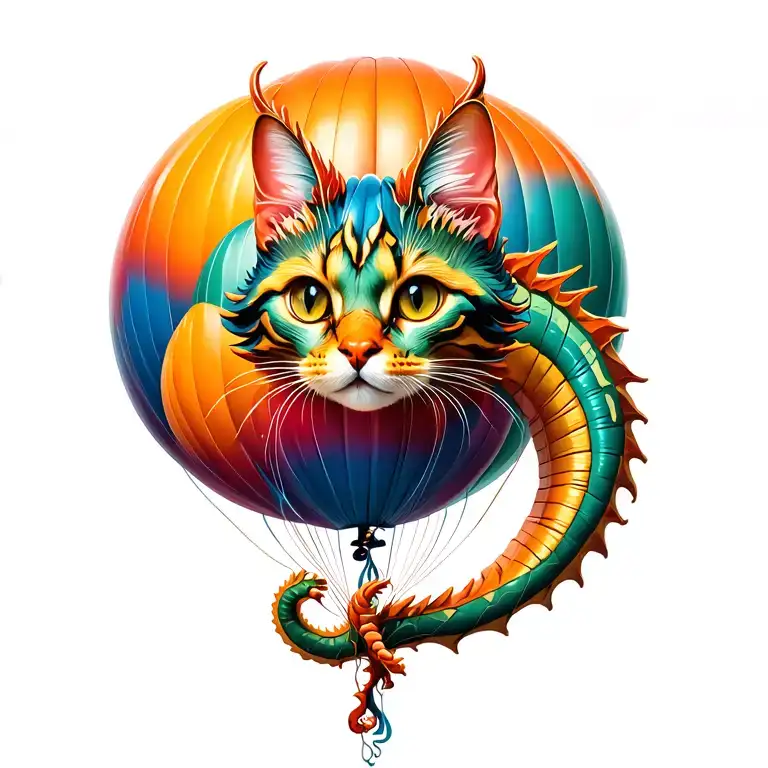 Cat Dragon Balloons