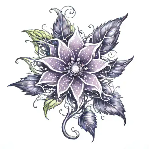 Purple Flower Looks Like Stars And Galaxy On A Vine Nutrition