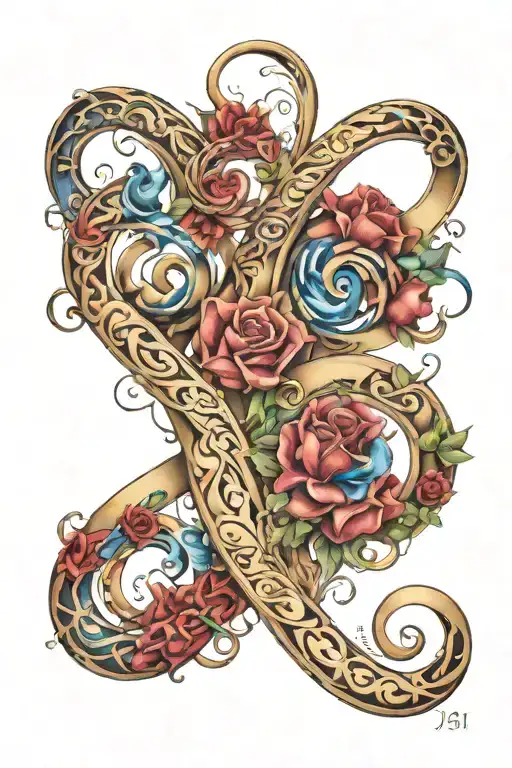 My Childrens Names Incorporated Sara And Sofia In A Infinity Symbol