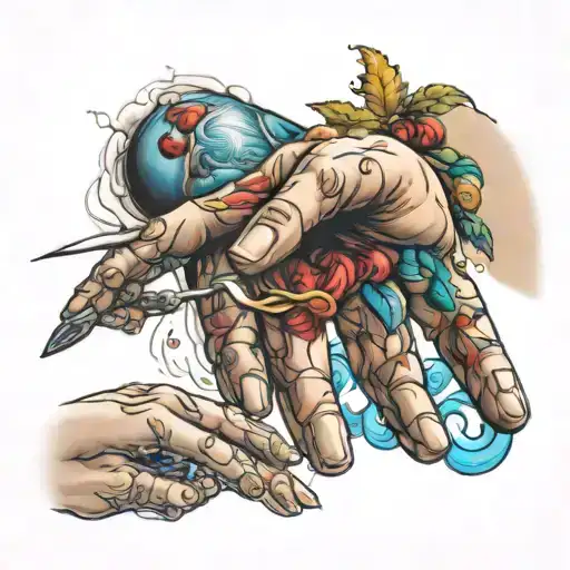 Creation Of Adam Painting