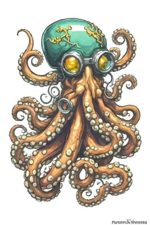 Octopus Wearing Scuba Gear