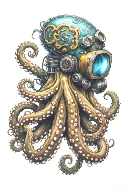 Octopus Wearing Scuba Gear