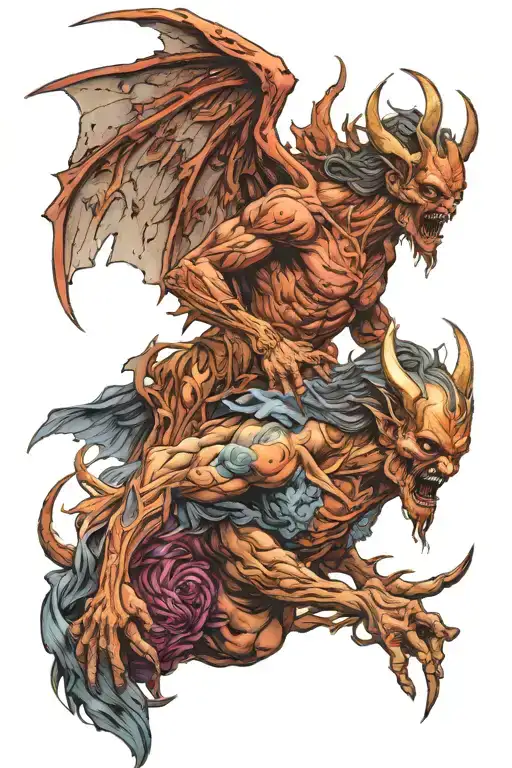 Demon Vs Angel Half Demon