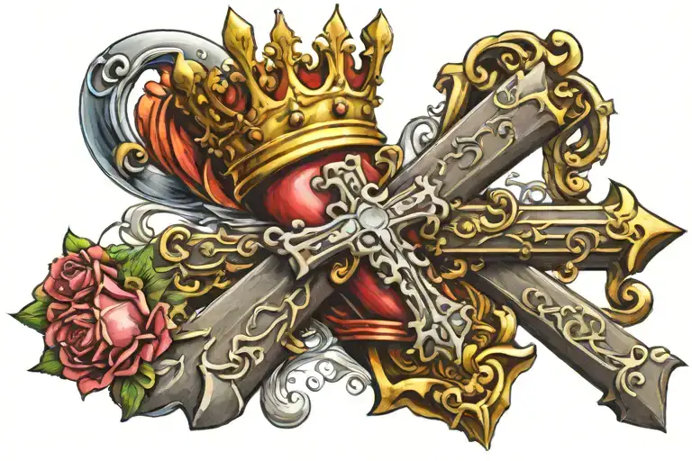 Cross With Crown