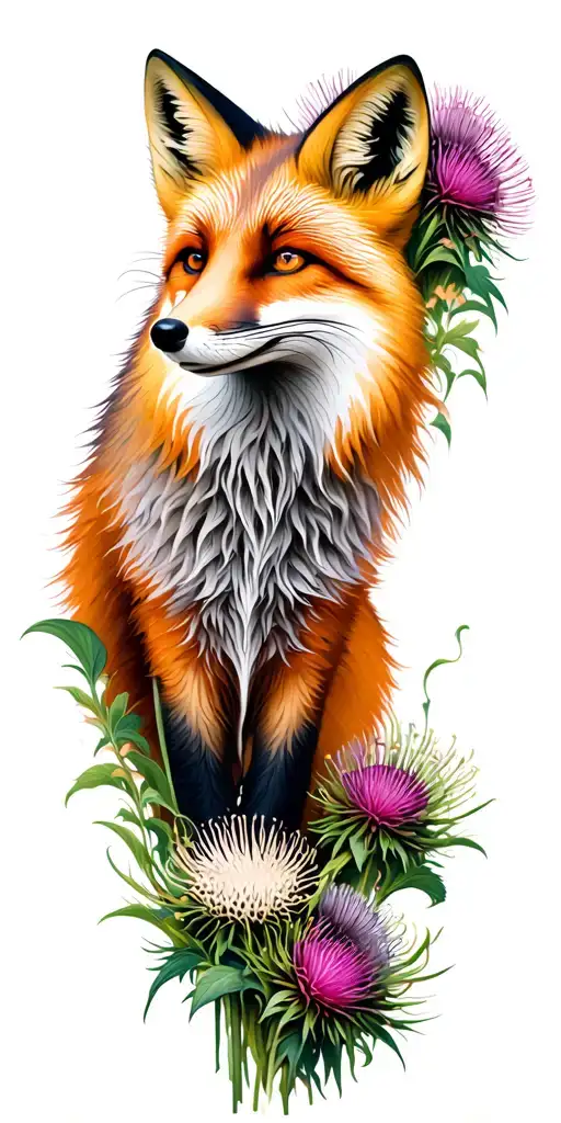Fox And Thistles