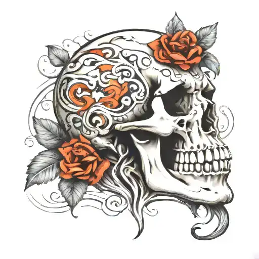 Kalevala Styled Skull