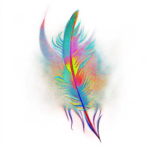 Phoenix Feather Colorful