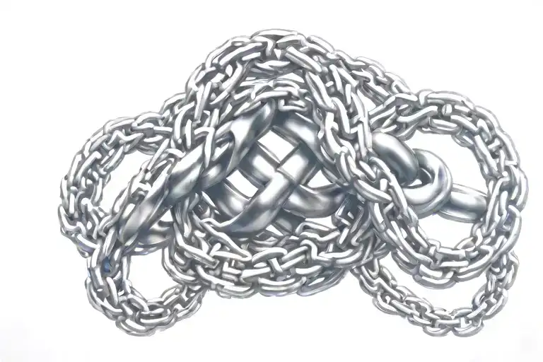 Infinity Symbol Made Of Chains