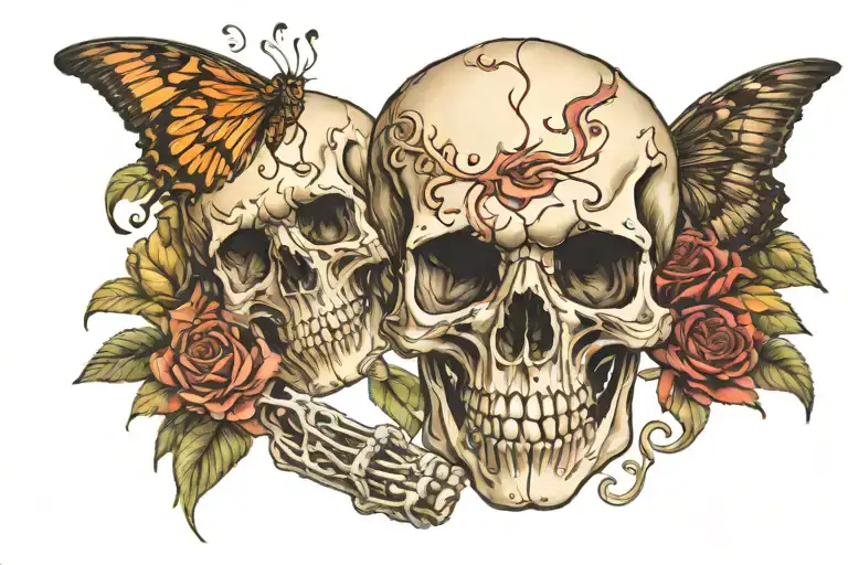 Fake Love And Skull And Canabis