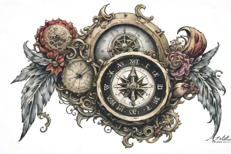 Compass And Clock