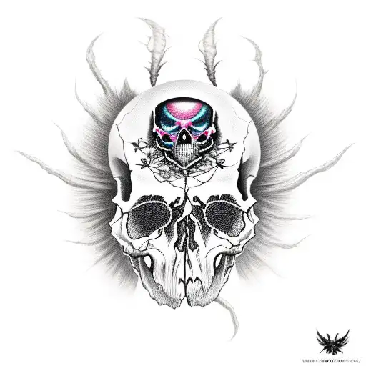 Deathmoth Skull Dark