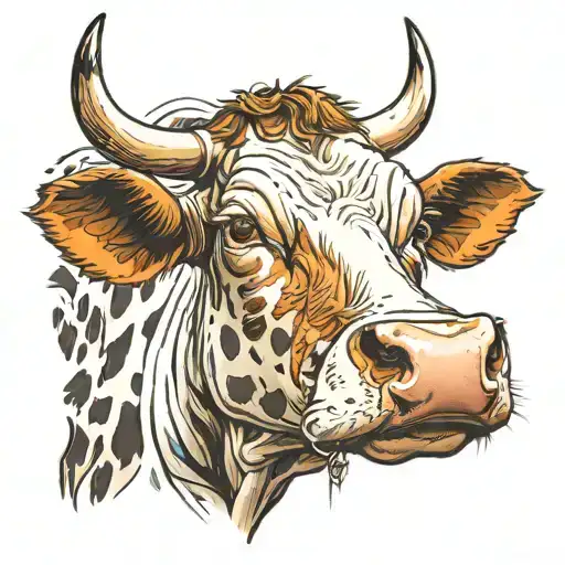 Informal Cow With Nose Ring