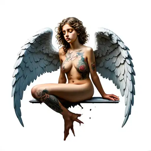 Broken Angel Sitting