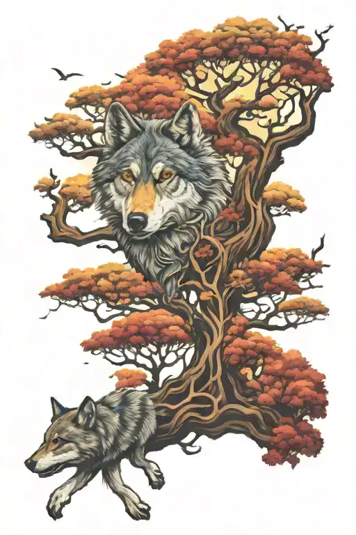Tree Of Life Wolf
