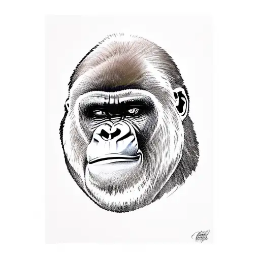 Gorilla Smoking A Cigar