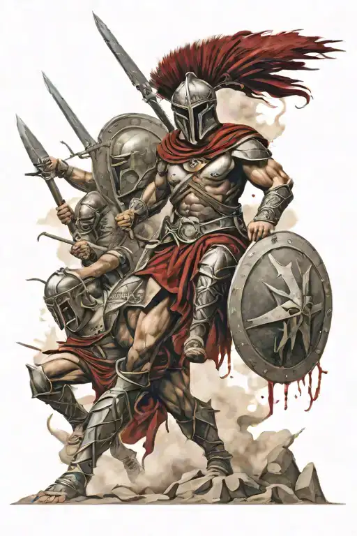 Spartan War Scene