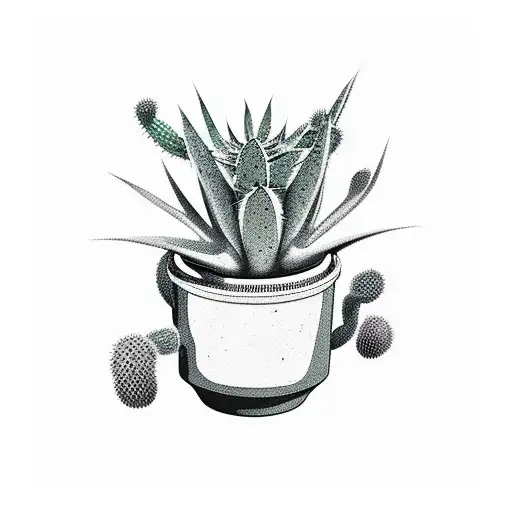 Cactus Drinking Beer