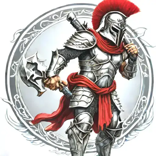 Spartan In Full Armor