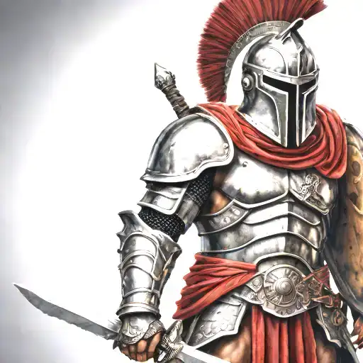 Spartan In Full Armor