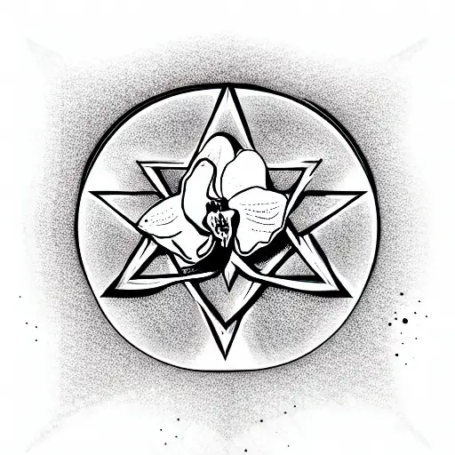 Orchid On The A Pentagram