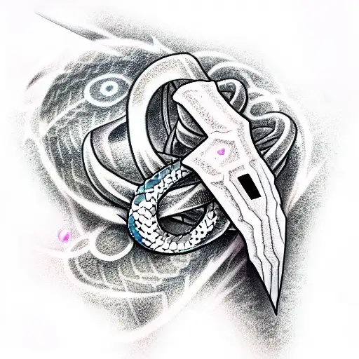 Anime Style Snake Blade