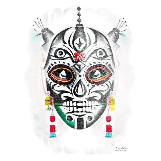 Aztec Day Of The Dead Luchador