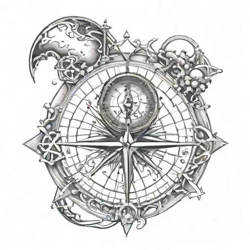 Moon Sarrounding Compass