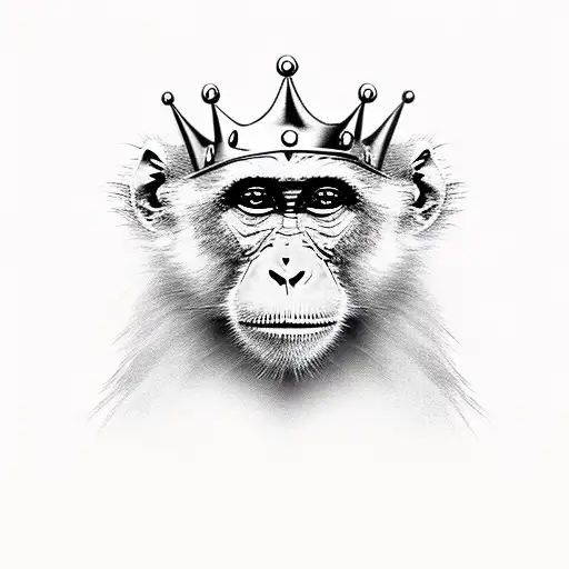 Monkey With Crown