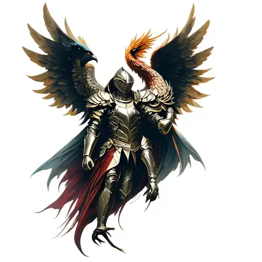 Armour Time Knight Angel Phenix Full Sleeve