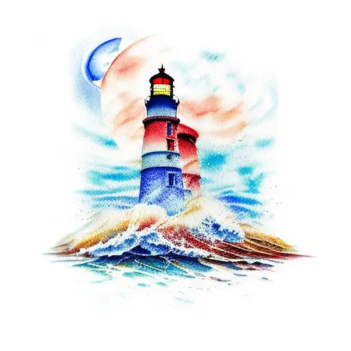 Lighthouse Watercolour
