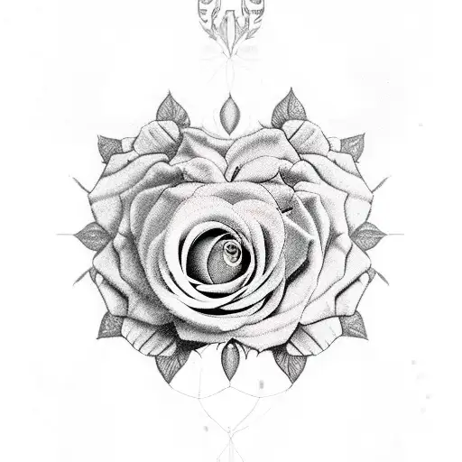 Lion Taurea Libra With Roses