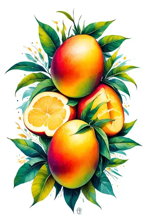 A Friendship Tattoo Mango To The Song Mango From Atze