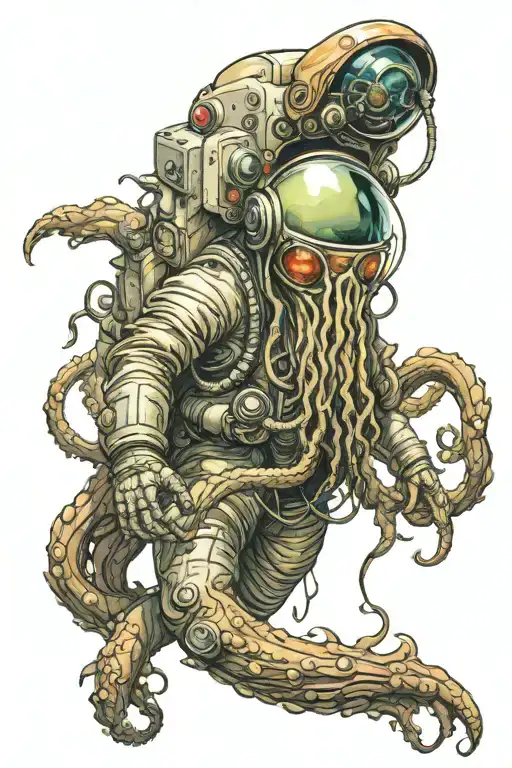 Astronaut Horror Cthulu