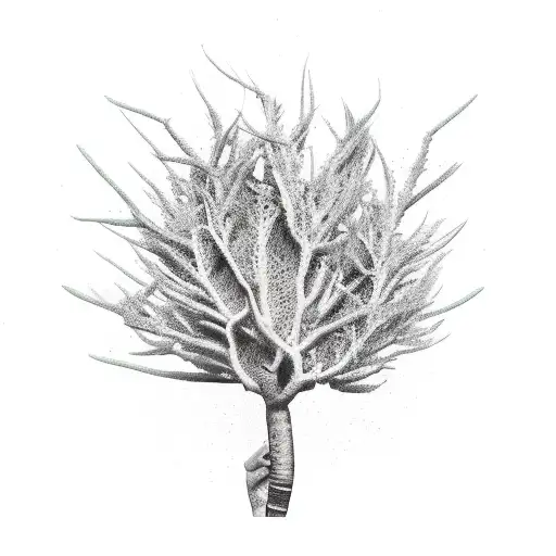 Hollyhawk Plant With Bare Roots