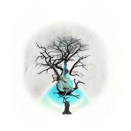 Dead Tree With A Bass Guitar