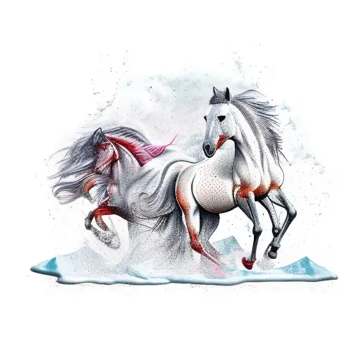 Horse And Grouse Melting