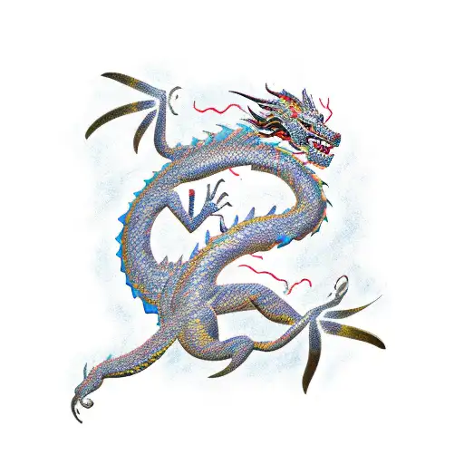 Dragon Shooting Lighting Bolts