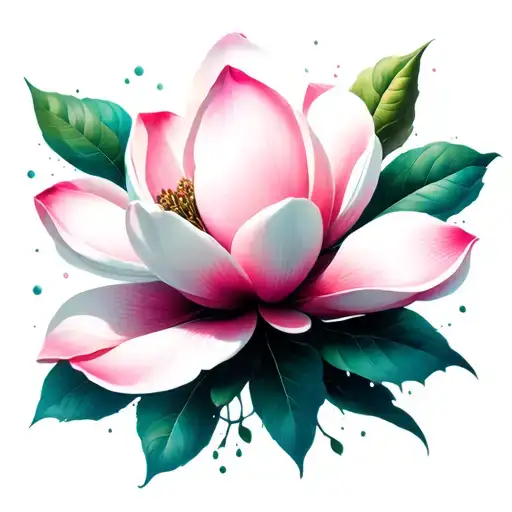 Magnolia Flower In Space