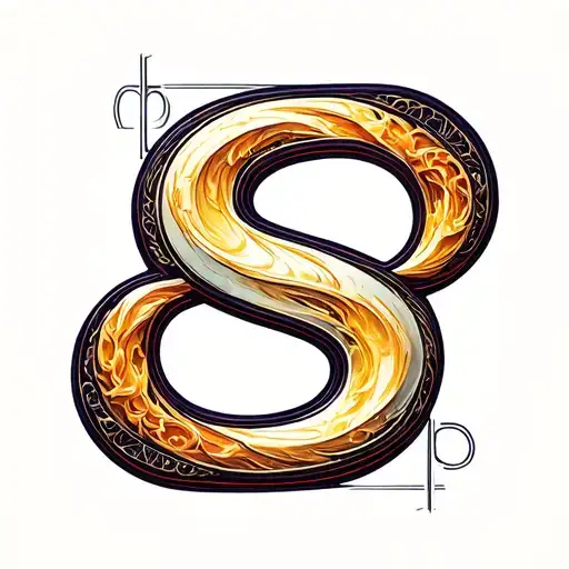 Infinite Symbol With The Letter S And P