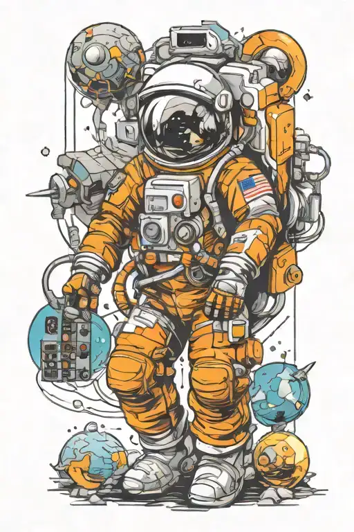 Astronaut And Coding