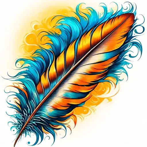 Feather And Waves