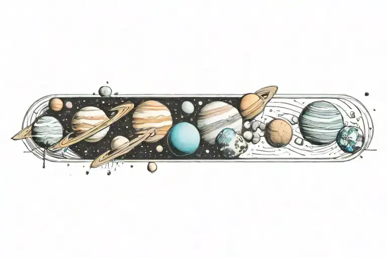 Space Surrounded By Planets